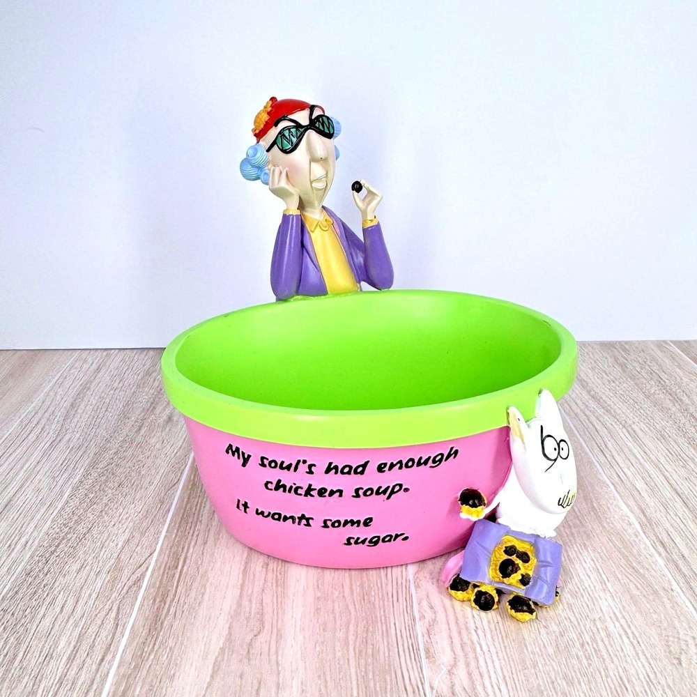 Maxine & Dog Candy Dish‎ My Soul's Had Enough Chicken Candy Dish Rare Hallmark